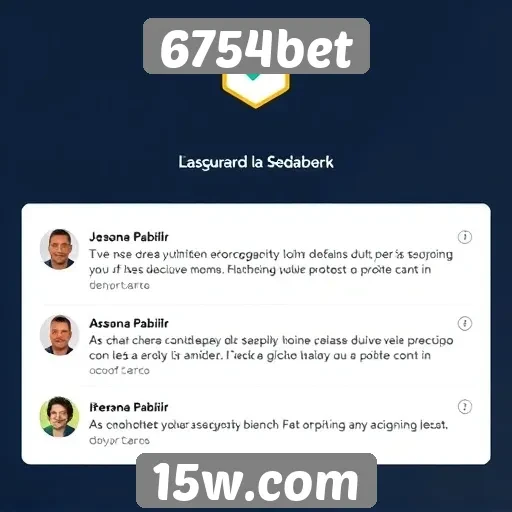 Feedback de usuários sobre a segurança do 6754bet